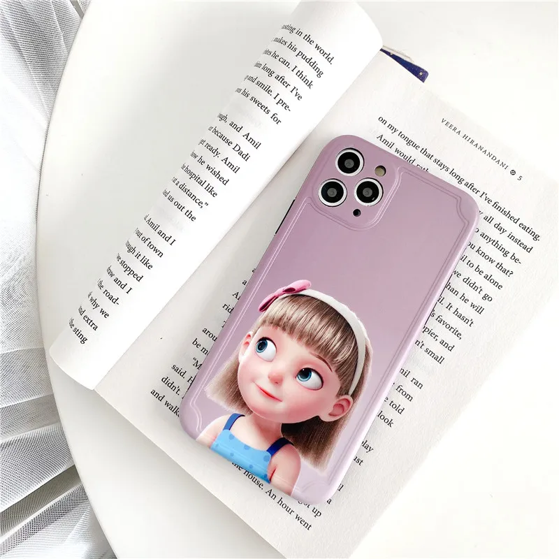 Милый чехол для iphone se 2020 11 pro max 7 8 plus x xr xs мягкий силиконовый телефона | Мобильные