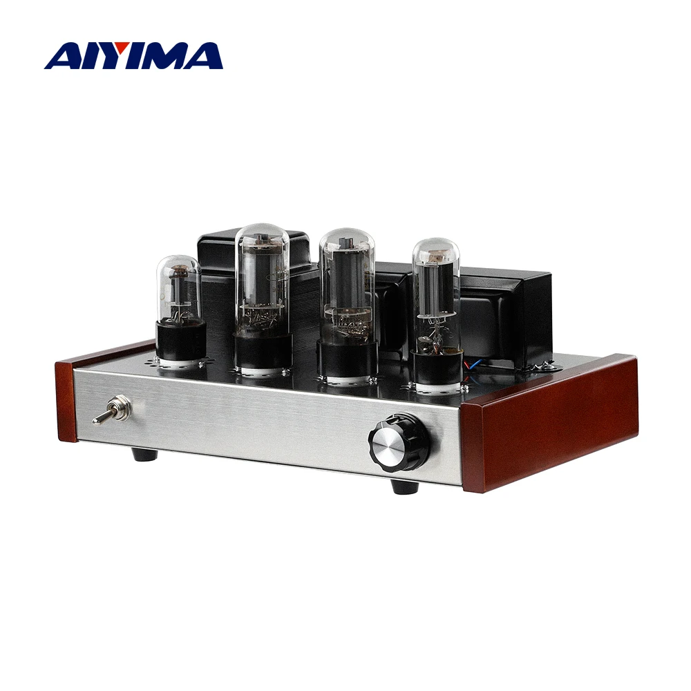 AIYIMA аудио 6P8P 6H9C ламповый HiFi усилитель 7Wx2 класс A вакуумный мощности Стерео