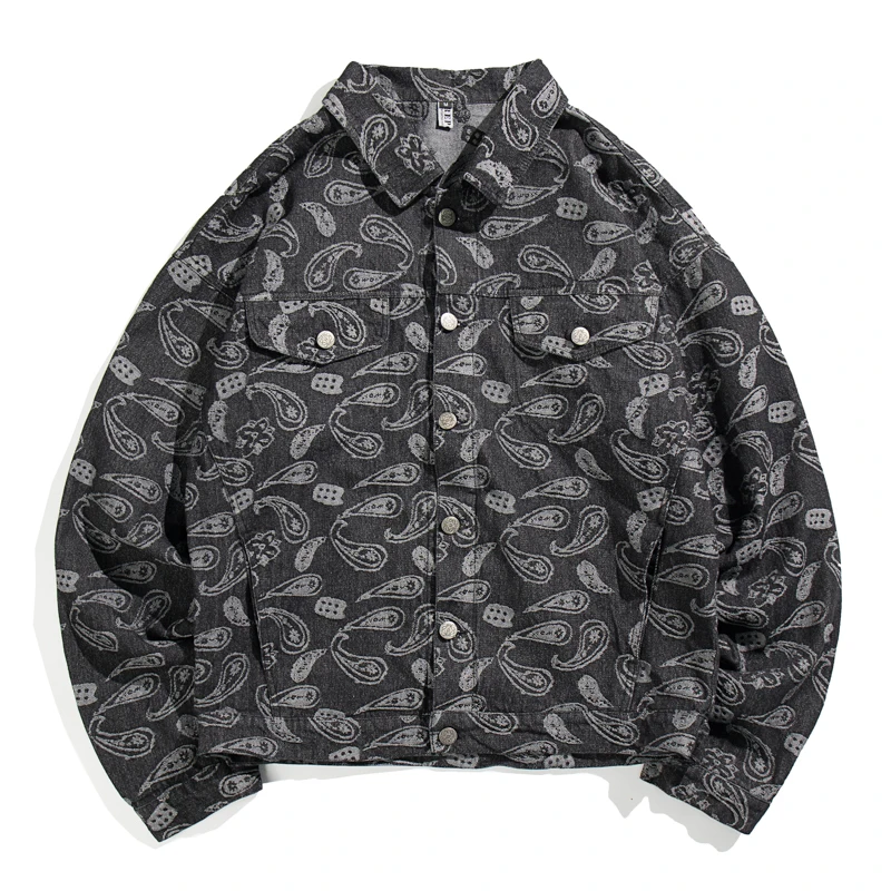 Cashew Printed Denim Jacket Men Spring Oversized Cotton Cowboy Outerwear Fashion Harajuku Plus Size 5XL Jean Coat Clothing Male
Cashew Printed Denim Jacket Men Spring Oversized Cotton Cowboy Outerwear Fashion Harajuku Plus Size 5XL Jean Coat Clothing Male