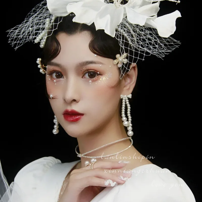 Fashion Bride Pearl Bowknot Earrings S925 Silver Needle Korean Ear Acupuncture Bridal Style Accessories Trendy Earrings Jewelry
Fashion Bride Pearl Bowknot Earrings S925 Silver Needle Korean Ear Acupuncture Bridal Style Accessories Trendy Earrings Jewelry