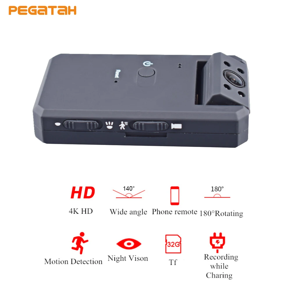 1080P Full HD Mini Camera Infrared Night Vision Mini DV Camara with 180Degree Rotating Lens Motion Detection security system
1080P Full HD Mini Camera Infrared Night Vision Mini DV Camara with 180Degree Rotating Lens Motion Detection security system