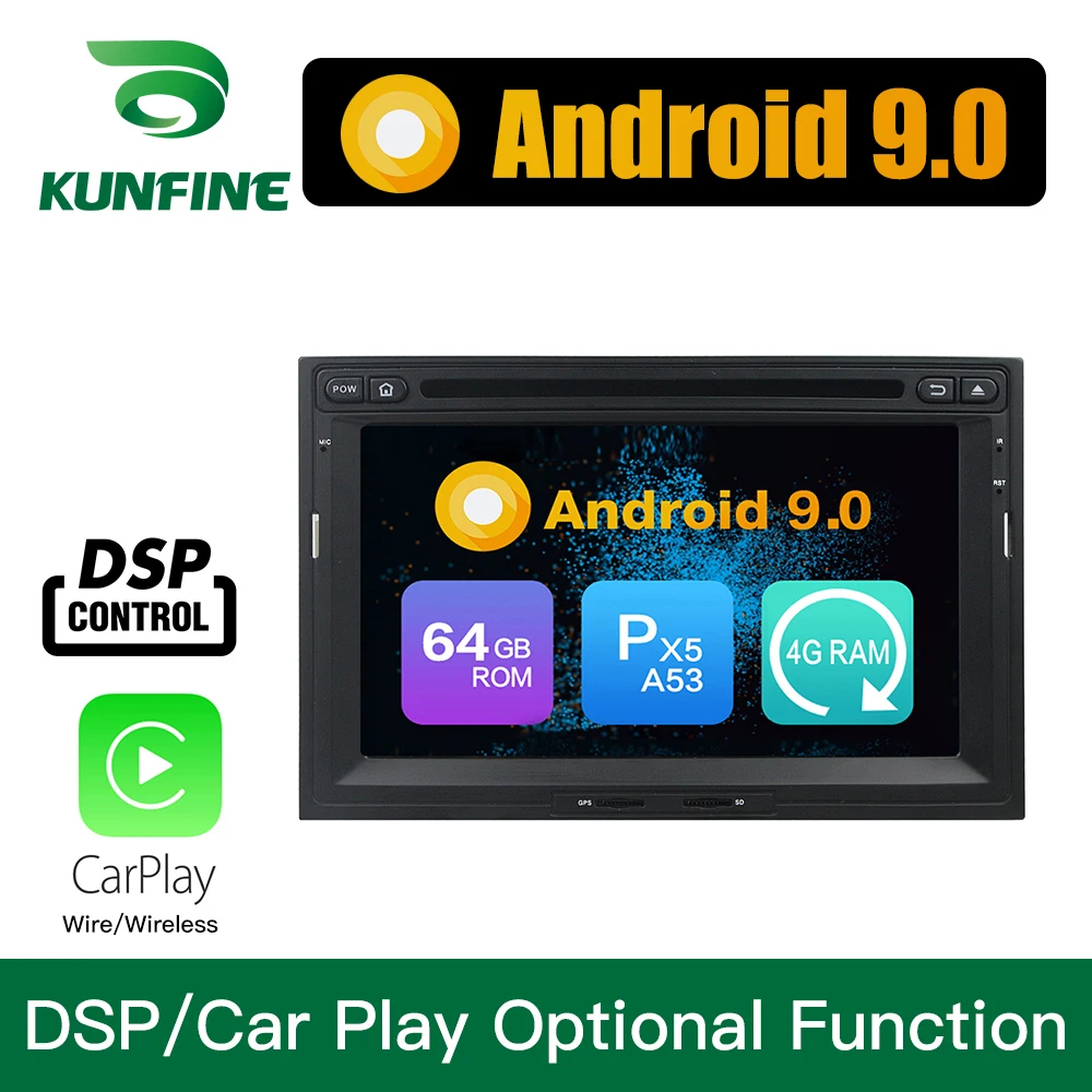 Android 9 0 Восьмиядерный 4 Гб ОЗУ 64 ПЗУ автомобильный DVD GPS мультимедийный плеер