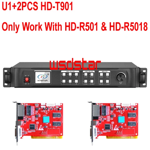 Цифровой видеопроцессор Kystar U1 + 2 шт. 1920*1200 DVI/VGA/HDMI/CVBS работает только со