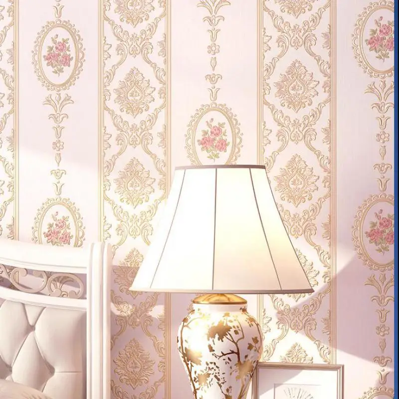 Pastoral European style wallpaper striped flowers home bedroom living room dining room non-woven home decoration 10 meters
Pastoral European style wallpaper striped flowers home bedroom living room dining room non-woven home decoration 10 meters