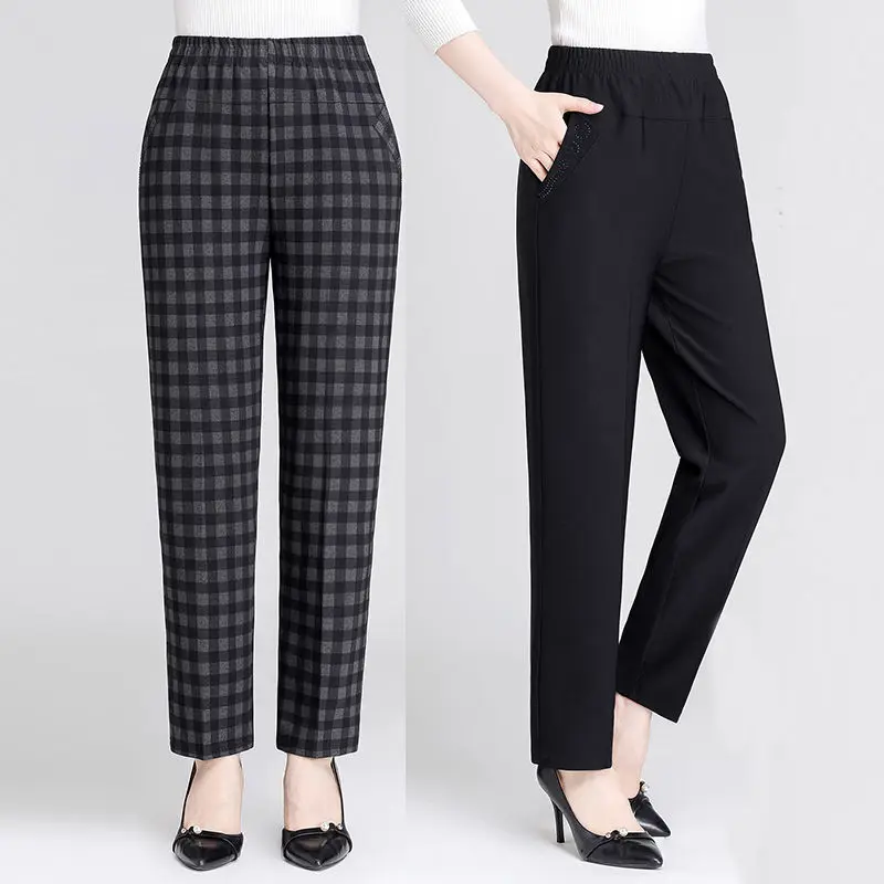 Large Size Casual Pants Women 2022 Long Loose Pants Tall Waist Female New Spring/Autumn Trousers Female Stretch Trousers B15
Large Size Casual Pants Women 2022 Long Loose Pants Tall Waist Female New Spring/Autumn Trousers Female Stretch Trousers B15