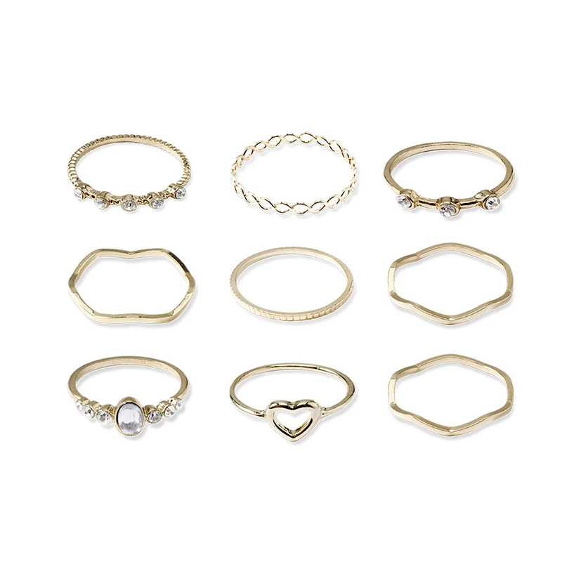 Yobest Bohemian Vintage Gold Crescent Geometric Joint Ring Set for Women Crystal Personality Design Ring Set Party Jewelry Gift
Yobest Bohemian Vintage Gold Crescent Geometric Joint Ring Set for Women Crystal Personality Design Ring Set Party Jewelry Gift