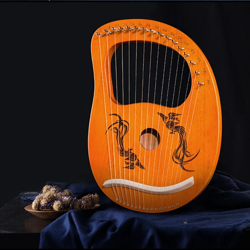 Lyre Harp 16 Strings,Phoenix Pattern Harp,Suitable for Beginners,Adults and Children,String Instrument,
Lyre Harp 16 Strings,Phoenix Pattern Harp,Suitable for Beginners,Adults and Children,String Instrument,