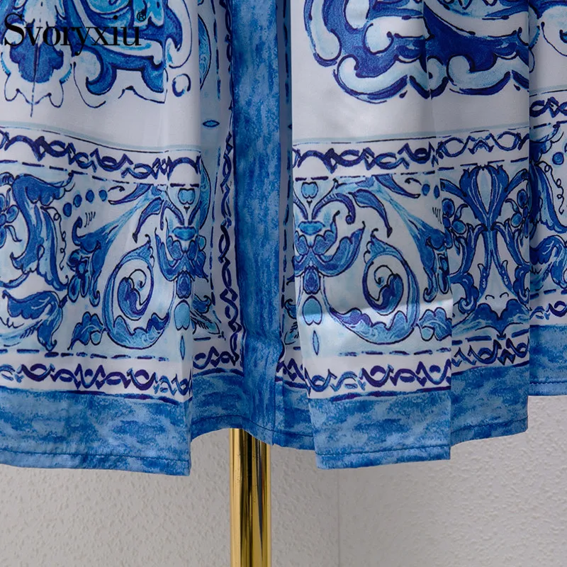 Svoryxiu Summer New Fashion Runway Midi Dresses Women's Spaghetti Strap Blue Baroque Printed Casual Dress Vestidos
Svoryxiu Summer New Fashion Runway Midi Dresses Women's Spaghetti Strap Blue Baroque Printed Casual Dress Vestidos