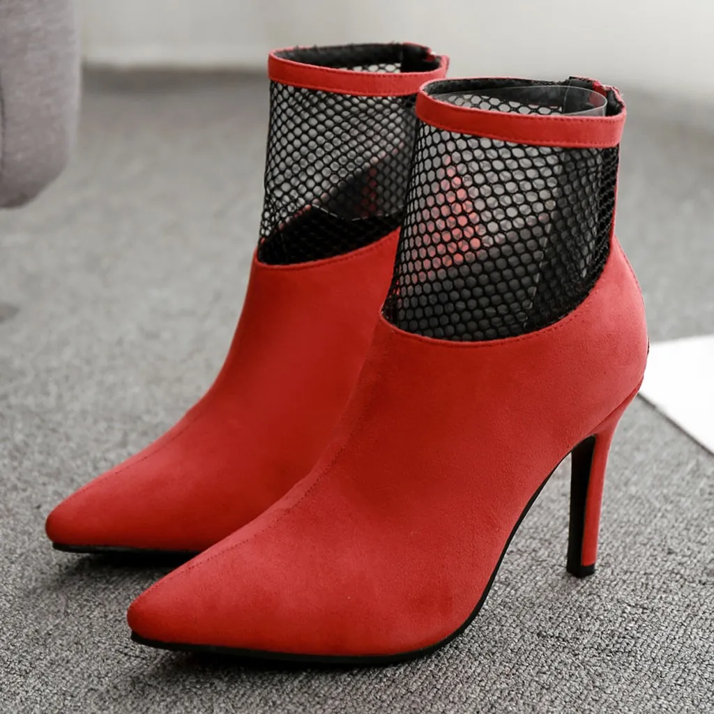 SAGACE autumn Ankle boots women fashion Solid color ladies high heels Pointed-Toe zipper Boots Sexy Stiletto Heel shoes woman #4
SAGACE autumn Ankle boots women fashion Solid color ladies high heels Pointed-Toe zipper Boots Sexy Stiletto Heel shoes woman #4