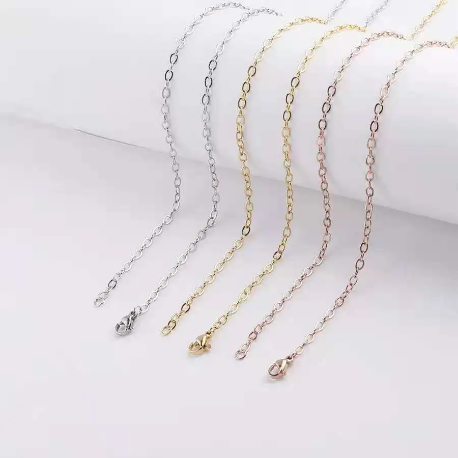 Stainless Chain Necklace diy Jewelry For Women Rose Gold/Steel/Wide Making 70cm 2020 trend
Stainless Chain Necklace diy Jewelry For Women Rose Gold/Steel/Wide Making 70cm 2020 trend