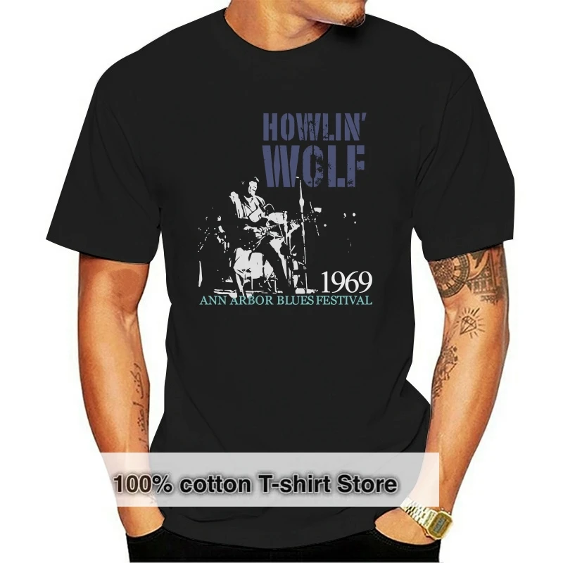 Мужская Винтажная Футболка Howlin' Wolf в стиле ретро, черная маленькая футболка для сцены в стиле рокабилли, весна-лето
Мужская Винтажная Футболка Howlin' Wolf в стиле ретро, черная маленькая футболка для сцены в стиле рокабилли, весна-лето