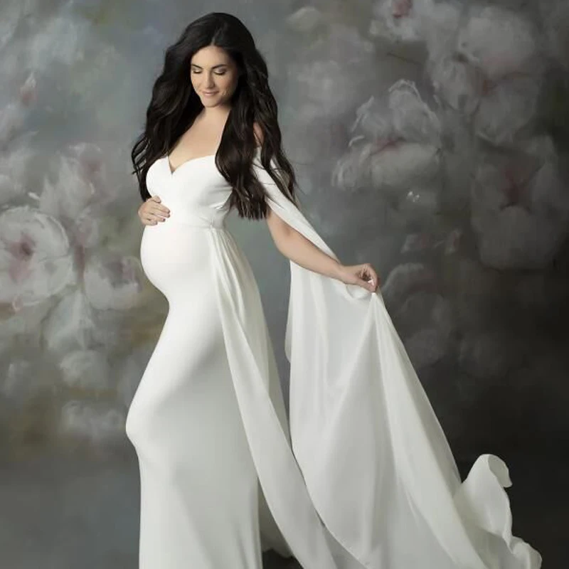 LZH New Maternity Shoulderless Cloak Solid Color Maxi Dress Chiffon Maternity Photo Shoot Long Dresses Pregnant Woman Gowns
LZH New Maternity Shoulderless Cloak Solid Color Maxi Dress Chiffon Maternity Photo Shoot Long Dresses Pregnant Woman Gowns