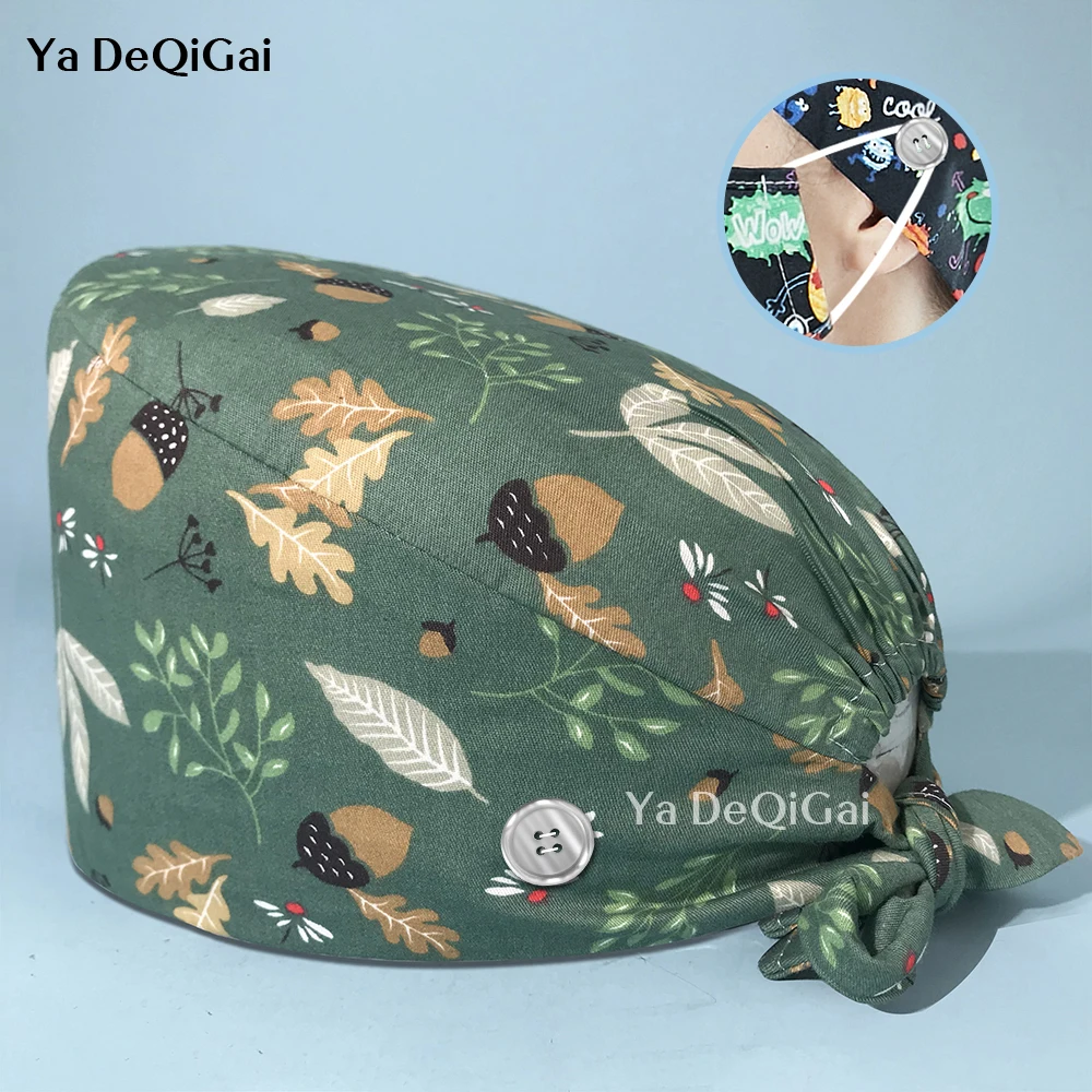 Multicolor Tieback medical lab cap clinical doctor Surgical hat nurse Dentist Beautician Pet clinic scrub hat cotton with button
Multicolor Tieback medical lab cap clinical doctor Surgical hat nurse Dentist Beautician Pet clinic scrub hat cotton with button