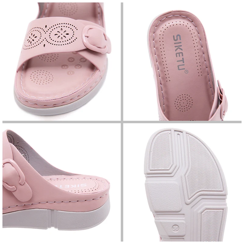 Summer Comfortable Sandals Women Low Heel Wear-resistant Anti-slip Large Size Retro With Thick Bottom Vintage Hollow Out Sandals
Summer Comfortable Sandals Women Low Heel Wear-resistant Anti-slip Large Size Retro With Thick Bottom Vintage Hollow Out Sandals