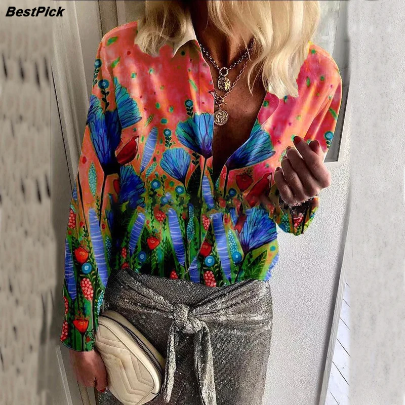 2021 New Women Chiffon Blouses Casual Floral Printed Shirts Elegant V Neck Tops Vintage Holiday Style Long Sleeve Fashion Blusas
2021 New Women Chiffon Blouses Casual Floral Printed Shirts Elegant V Neck Tops Vintage Holiday Style Long Sleeve Fashion Blusas