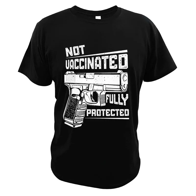 Not Vaccinated But Fully Protected T Shirt men Anti Vaccination women's t-shirt Crewneck Basic Camisetas tee for male unisex
Not Vaccinated But Fully Protected T Shirt men Anti Vaccination women's t-shirt Crewneck Basic Camisetas tee for male unisex