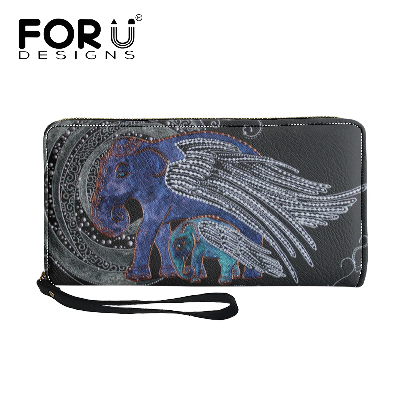 FORUDESIGNS Luxury Woman's Leather Wallet Tribal Animal Design PU Clutch Long Purse Vintage Money Bag with Hand Strap carteira
FORUDESIGNS Luxury Woman's Leather Wallet Tribal Animal Design PU Clutch Long Purse Vintage Money Bag with Hand Strap carteira