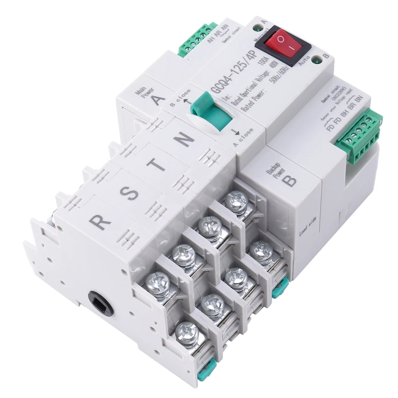 MCB Type Dual Power Automatic Transfer Switch 4P 100A ATS Circuit Breaker Electrical Switch 
MCB Type Dual Power Automatic Transfer Switch 4P 100A ATS Circuit Breaker Electrical Switch