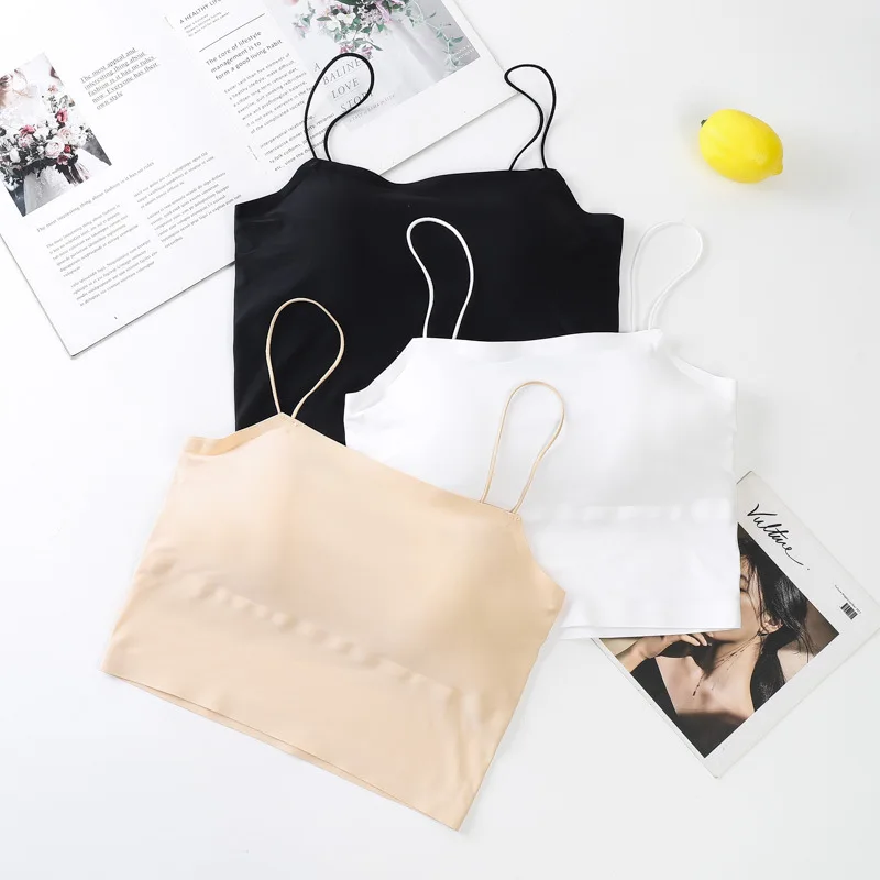 Seamless Ice Silk Backless Underwear for Women Strap Back Sports Comfortable Breathable Female Camisole Tanks Lingerie Brassiere
Seamless Ice Silk Backless Underwear for Women Strap Back Sports Comfortable Breathable Female Camisole Tanks Lingerie Brassiere