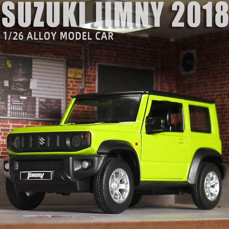 1:26 SUZUKI Jimny SUV Off-Road Vehicle Alloy Car Model Diecast & Toy Metal Simulation Sound Light Kids Toy Gift Collection 
1:26 SUZUKI Jimny SUV Off-Road Vehicle Alloy Car Model Diecast & Toy Metal Simulation Sound Light Kids Toy Gift Collection