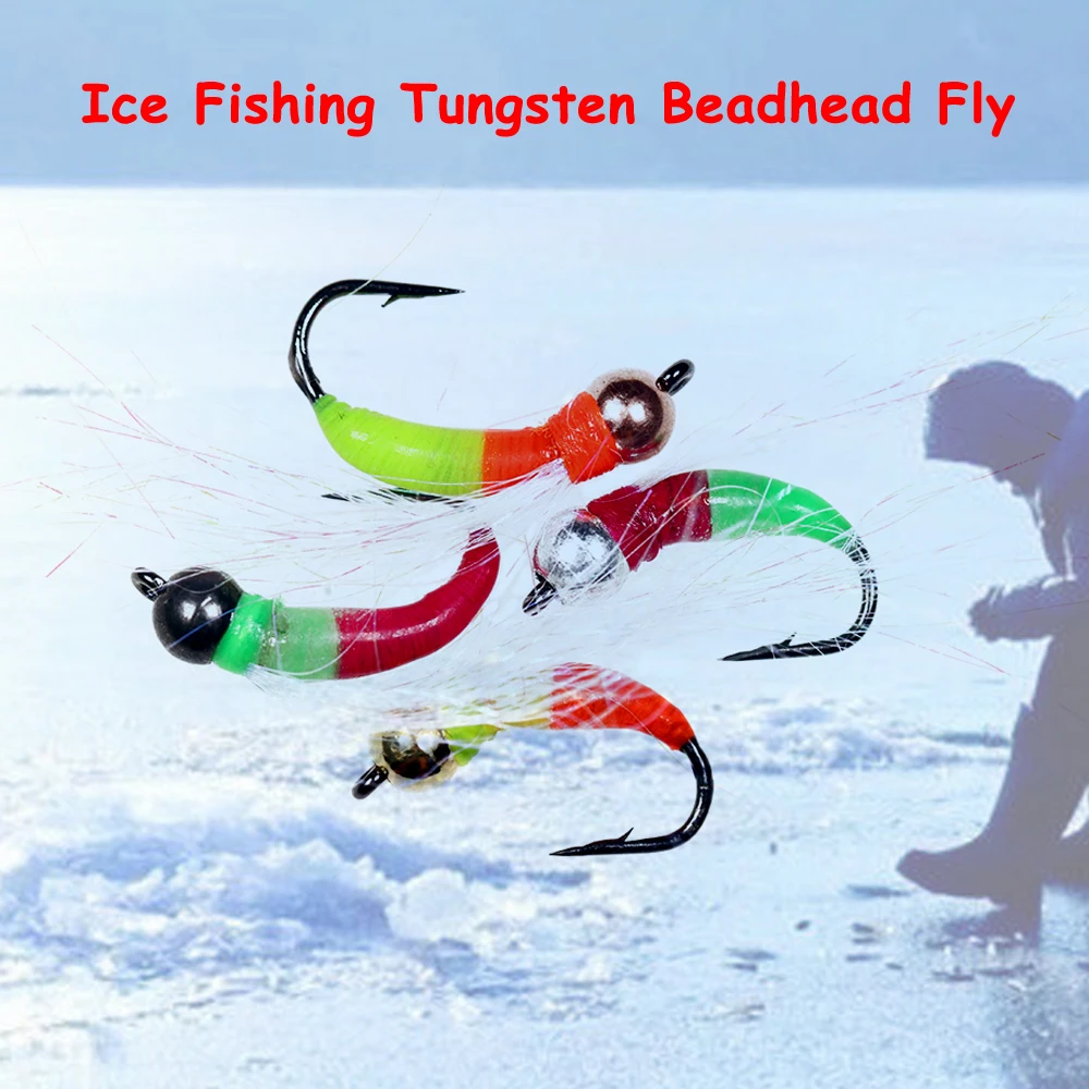 6pcs 8# Fluorescent Ice Fishing Nymph Fly Tungsten Beadhead Fast Sinking Fishing Lure for Trout Greyling Perch Fishing
6pcs 8# Fluorescent Ice Fishing Nymph Fly Tungsten Beadhead Fast Sinking Fishing Lure for Trout Greyling Perch Fishing