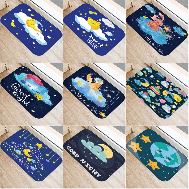 40x60cm Cute Diy Print Floor Mat Bathroom Living Room Ground Mat Slip Door Bath Pad Rug Carpet Good Night Moon Rainbow
40x60cm Cute Diy Print Floor Mat Bathroom Living Room Ground Mat Slip Door Bath Pad Rug Carpet Good Night Moon Rainbow