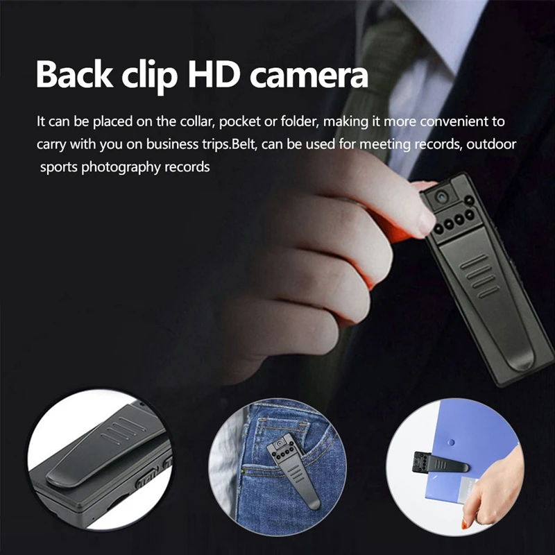 HD 1080P Mini Body Camera Portable Wireless Wearable Video Recorder with Clip Motion Detection DV Camera Mini Camcorder
HD 1080P Mini Body Camera Portable Wireless Wearable Video Recorder with Clip Motion Detection DV Camera Mini Camcorder