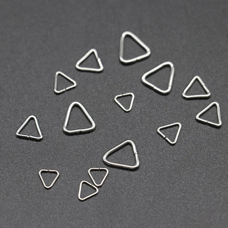 100pcs/lot Stainless Steel Triangle Buckle Clasp Out Diameter 6mm 7mm 8mm 10mm Connections Clasps Fit DIY Jewelry Marking
100pcs/lot Stainless Steel Triangle Buckle Clasp Out Diameter 6mm 7mm 8mm 10mm Connections Clasps Fit DIY Jewelry Marking