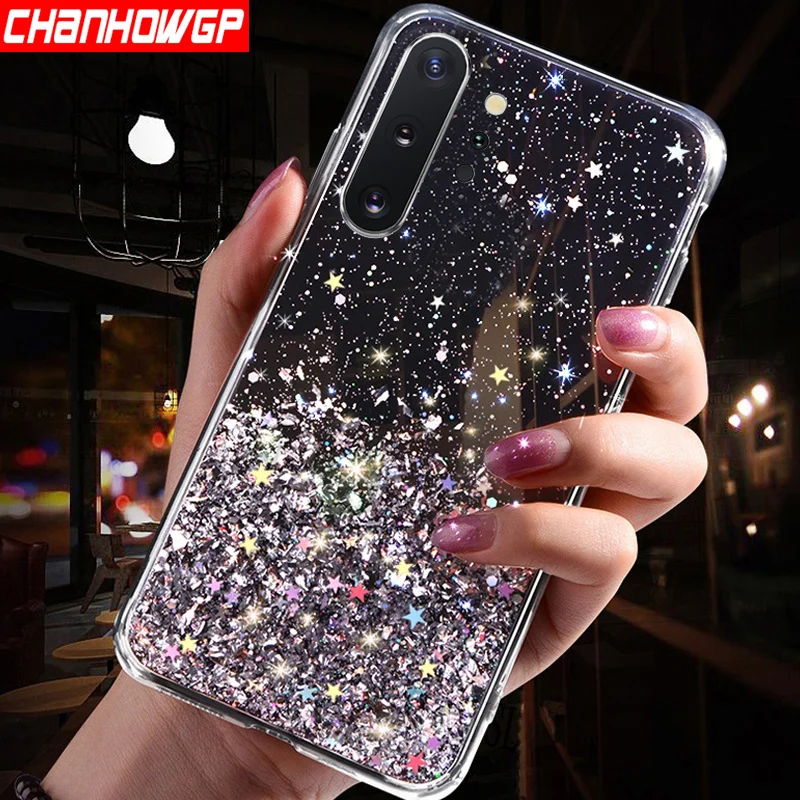 Чехол с блестками и звездами для Samsung Galaxy A70 A50 A30 A20 A10 A10S A20E A90 A6 A7 A8 A9 J4 J6 Plus 2018 M10 M20 M30