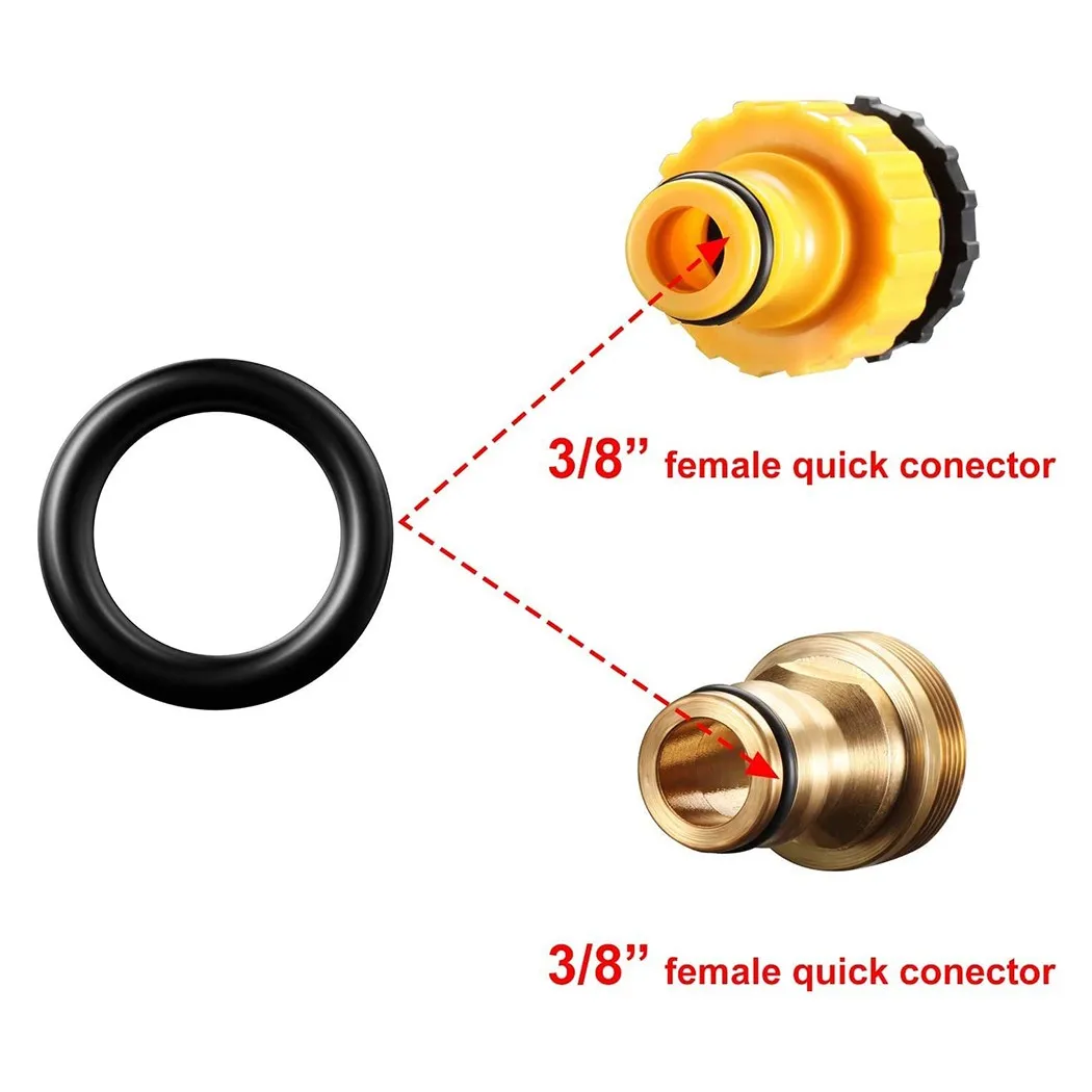 80Pcs Pressure Washer O-rings For 1/4'' M22 3/8'' Quick Connect Fittings Black Rubber High Pressure Cleaner Seal Rings
80Pcs Pressure Washer O-rings For 1/4'' M22 3/8'' Quick Connect Fittings Black Rubber High Pressure Cleaner Seal Rings