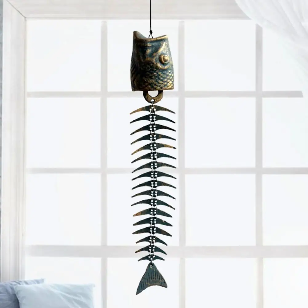 Wind Chime Fish Bone Design Hanging Metal Pendant Home Decor Ornament for Garden Home Decor
Wind Chime Fish Bone Design Hanging Metal Pendant Home Decor Ornament for Garden Home Decor
