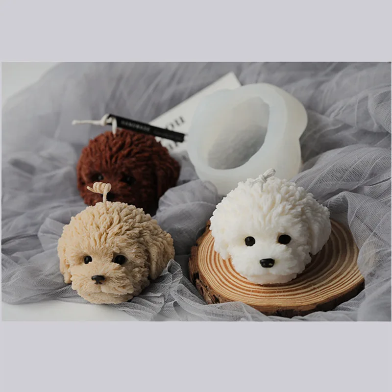 DIY CuteTeddy Dog Cake Decoration Accessories Silicone Molds Aromatherapy Candle Silicone Baking Resin Jewelry Moulds for Crafts 
DIY CuteTeddy Dog Cake Decoration Accessories Silicone Molds Aromatherapy Candle Silicone Baking Resin Jewelry Moulds for Crafts