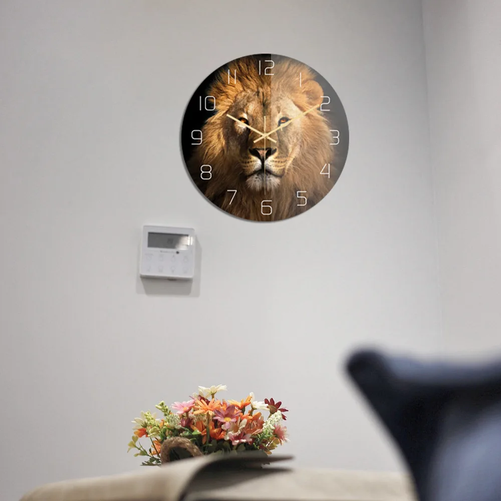 Home Decor Silent Lion Clock Creative Wall Clock Modern Design Creative Fashion Home Digital Wall Clock
Home Decor Silent Lion Clock Creative Wall Clock Modern Design Creative Fashion Home Digital Wall Clock