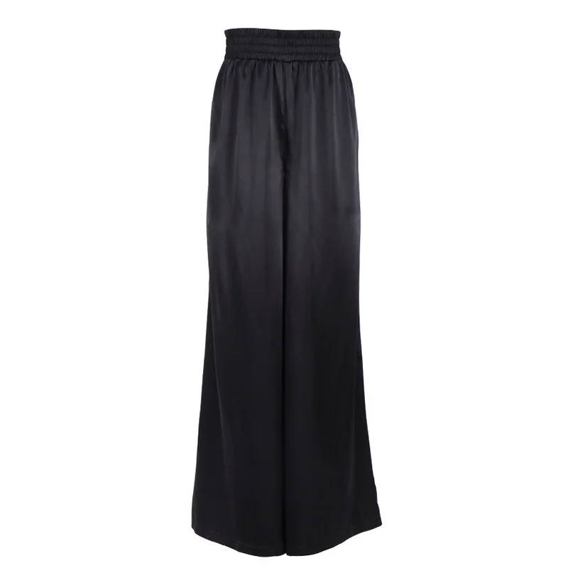 2021 Spring and Summer New Elastic Band Pockets Loose Silky Satin Drape Comfortably Mopping Wide-leg Pants Women gothic pants
2021 Spring and Summer New Elastic Band Pockets Loose Silky Satin Drape Comfortably Mopping Wide-leg Pants Women gothic pants