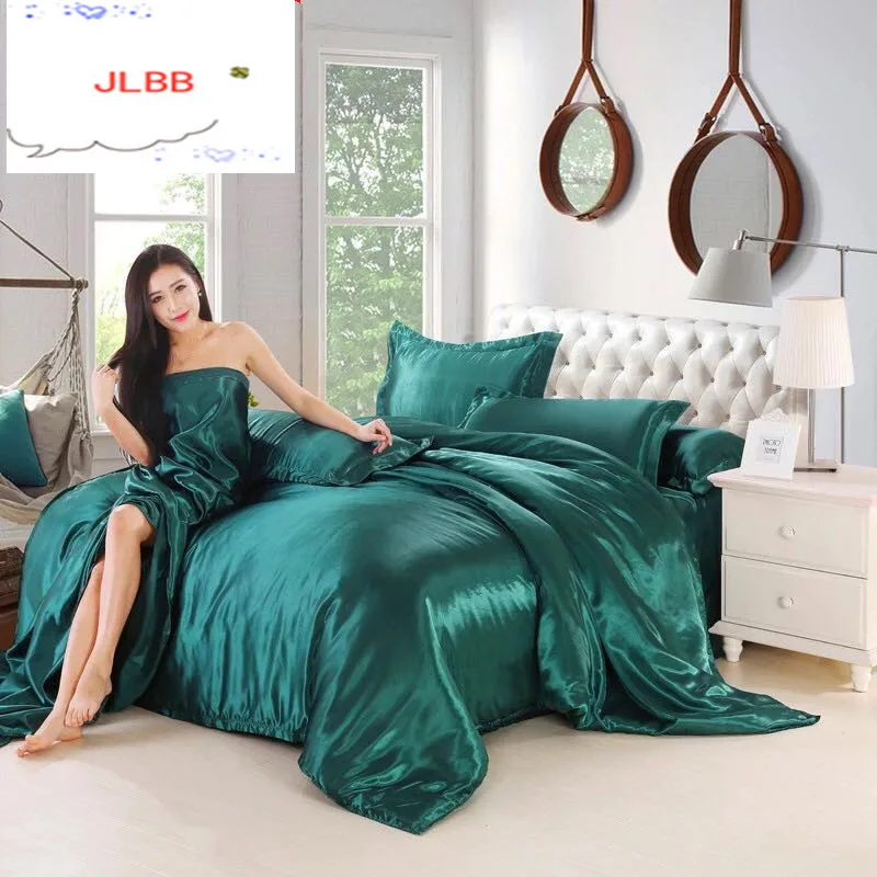 2021 Deluxe Satin silk bedding set, quilt cover, bed sheet and pillowcase for single and double bedding
2021 Deluxe Satin silk bedding set, quilt cover, bed sheet and pillowcase for single and double bedding