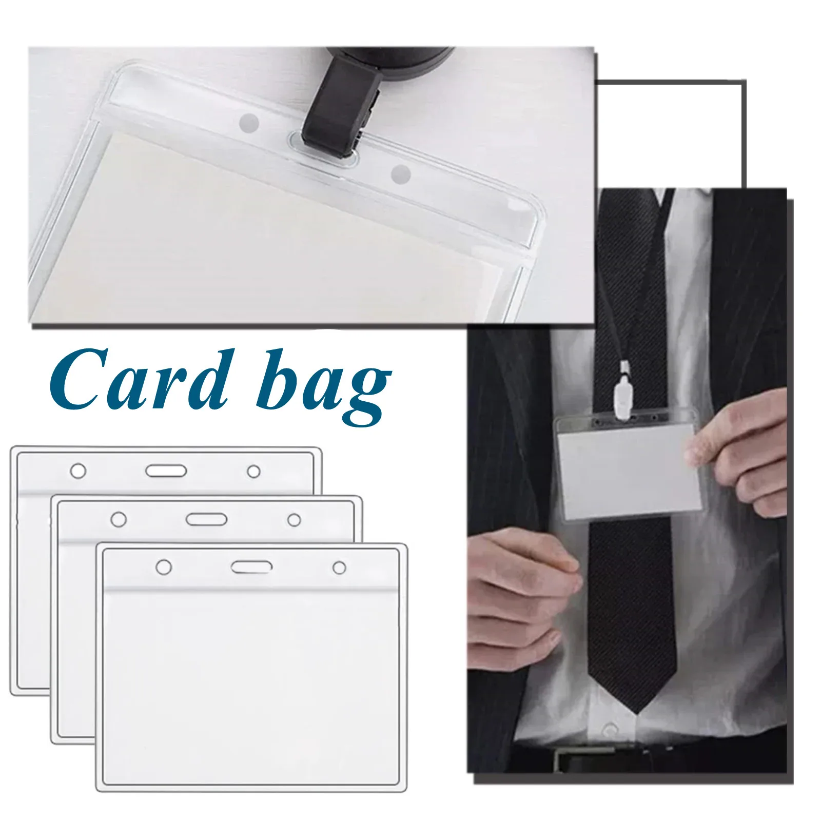 Waterproof Plastic Clear Protector Transparent Office Supplies Student School Supply Badge Holder ID Case Card Bag Horizontal 
Waterproof Plastic Clear Protector Transparent Office Supplies Student School Supply Badge Holder ID Case Card Bag Horizontal