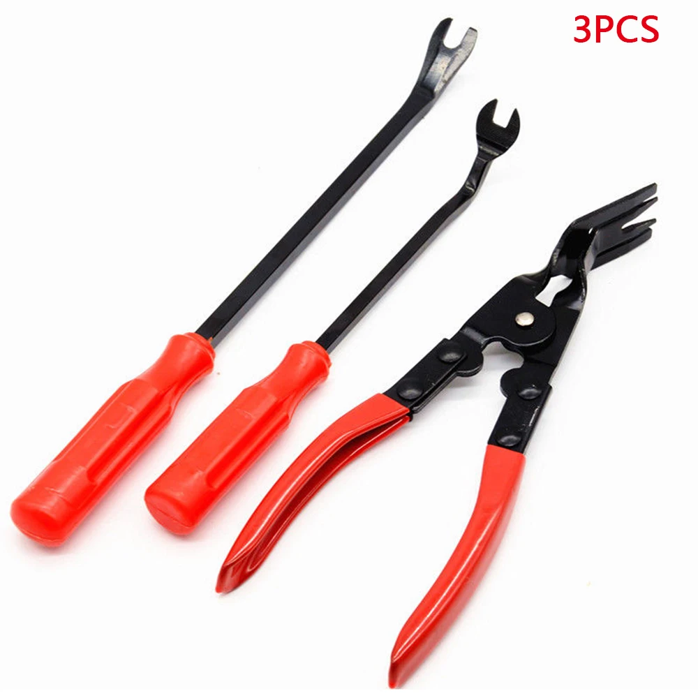 3pcs Car Auto Door Trim Clip Plier & Fastener Remover Puller Repair Tool Kit Set 
3pcs Car Auto Door Trim Clip Plier & Fastener Remover Puller Repair Tool Kit Set
