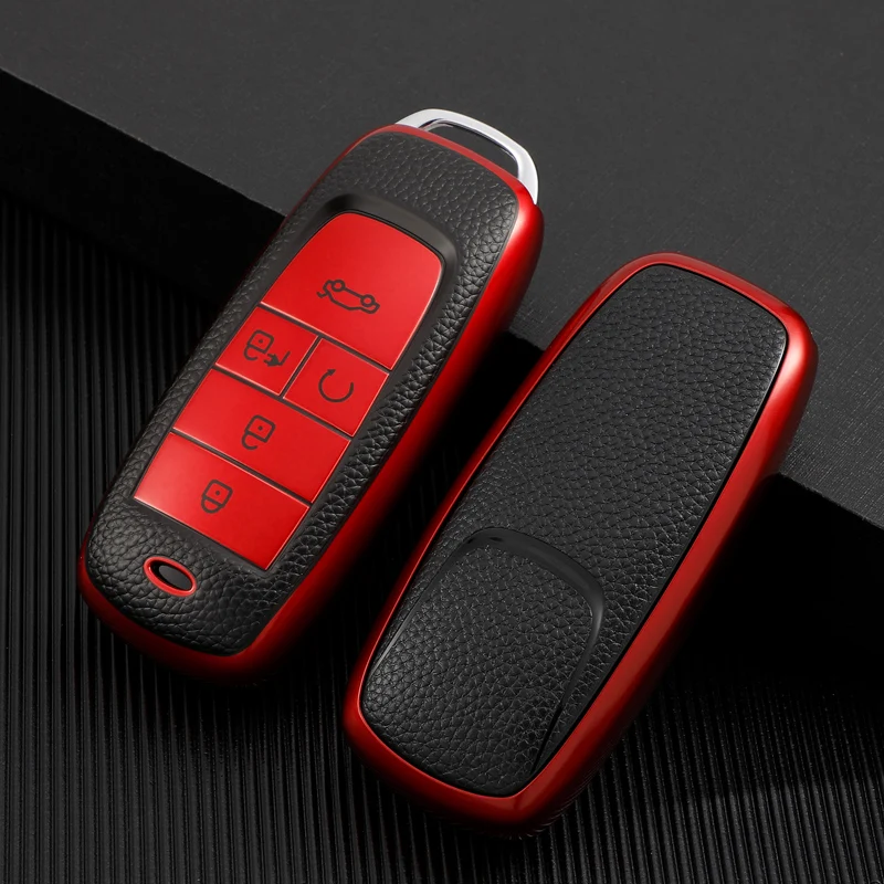 For Trumpchi GS4 GA3S GS8 GS5 GS7 GS3 TPU Leather Car Smart Key Case Protective Cover Shell Holder Keychain Accessories
For Trumpchi GS4 GA3S GS8 GS5 GS7 GS3 TPU Leather Car Smart Key Case Protective Cover Shell Holder Keychain Accessories
