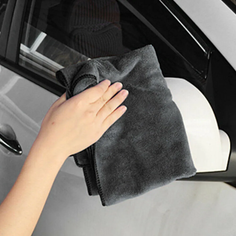 10pcs Car Cleaning Cloth 40x40cm Black Comfortable Dry Cloth Economical Household Industries
10pcs Car Cleaning Cloth 40x40cm Black Comfortable Dry Cloth Economical Household Industries