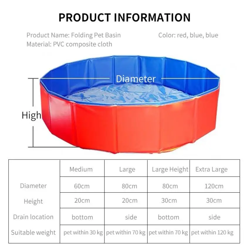 Pet pool dog pool collapsible pet bathing pool cat sand table bath tub collapsible pool kimchi pool
Pet pool dog pool collapsible pet bathing pool cat sand table bath tub collapsible pool kimchi pool