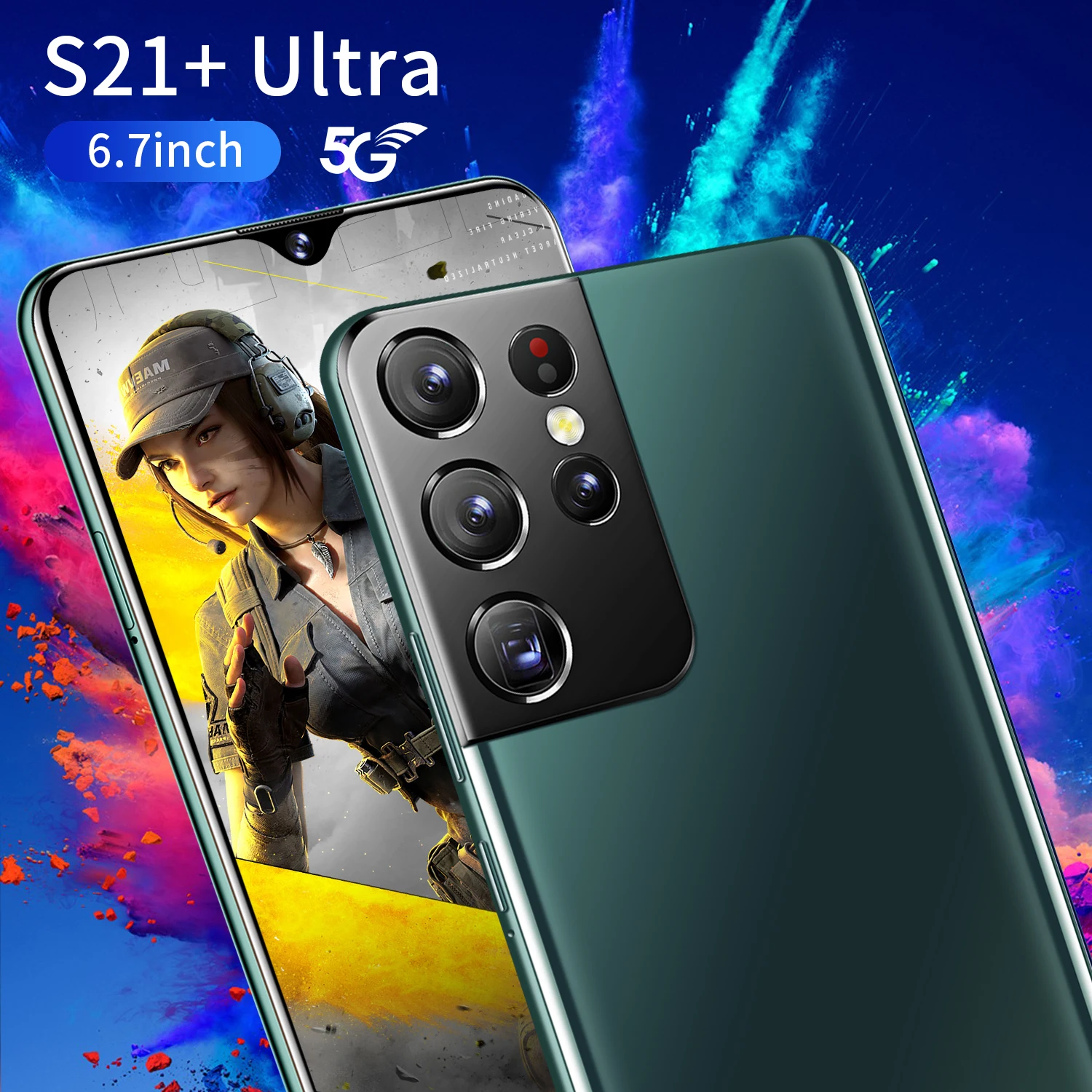 6.7 Inch S21 Ultra Cellphones MTK6889 8GB+256GB 6800mAh Smartphone Cell Phone 5G Network Mobile Phone Android 10 Cell Phone
6.7 Inch S21 Ultra Cellphones MTK6889 8GB+256GB 6800mAh Smartphone Cell Phone 5G Network Mobile Phone Android 10 Cell Phone