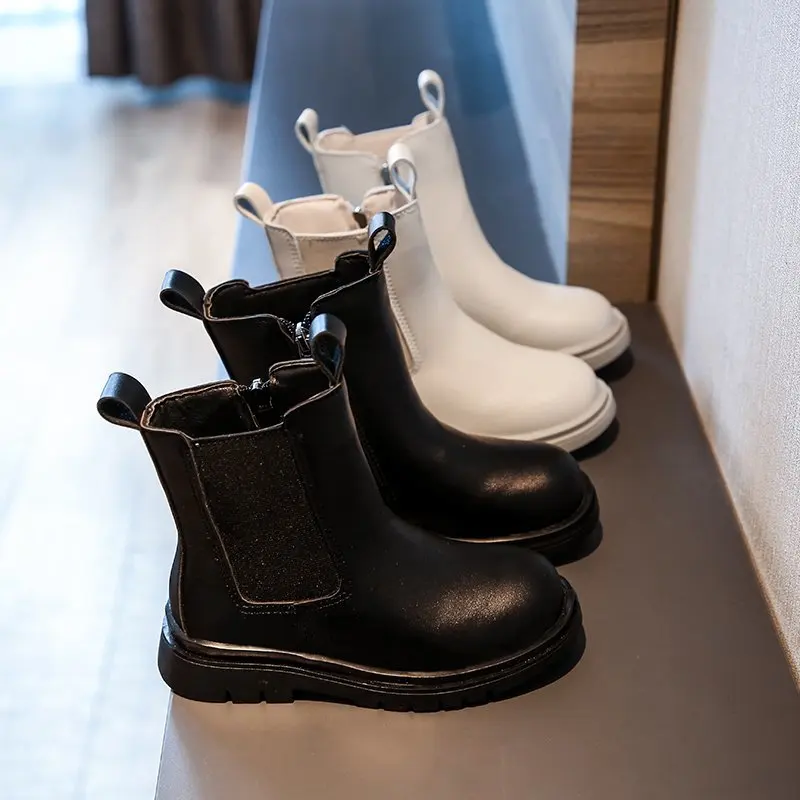 Kids Fashion Boots Pu Leather Autumn and Winter shoes for Girls High Qulity Children Shoes Size 26-36# White,Black
Kids Fashion Boots Pu Leather Autumn and Winter shoes for Girls High Qulity Children Shoes Size 26-36# White,Black