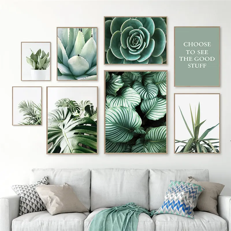 Green Plant Picture Home Decor Wall Art Canvas Painting Modern Nordic cactus leaves for Living Room Design Posters and Prints
Green Plant Picture Home Decor Wall Art Canvas Painting Modern Nordic cactus leaves for Living Room Design Posters and Prints