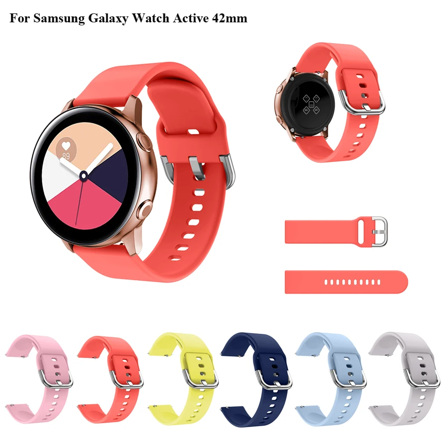 20mm Silicone Watchbands For Samsung Galaxy Watch Active Smart Watch Strap For Samsung Galaxy Watch 42mm Wirstband Strap 
20mm Silicone Watchbands For Samsung Galaxy Watch Active Smart Watch Strap For Samsung Galaxy Watch 42mm Wirstband Strap