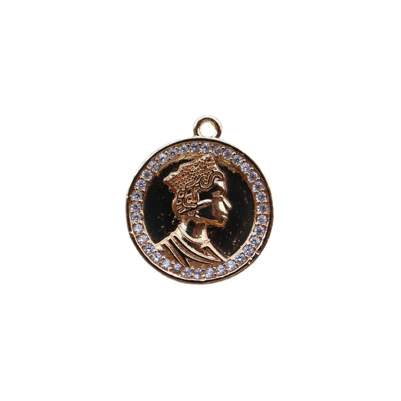 Palace style gold coin portrait round brand pendant accessories trendy retro coins are used for DIY, necklaces, earrings, access
Palace style gold coin portrait round brand pendant accessories trendy retro coins are used for DIY, necklaces, earrings, access