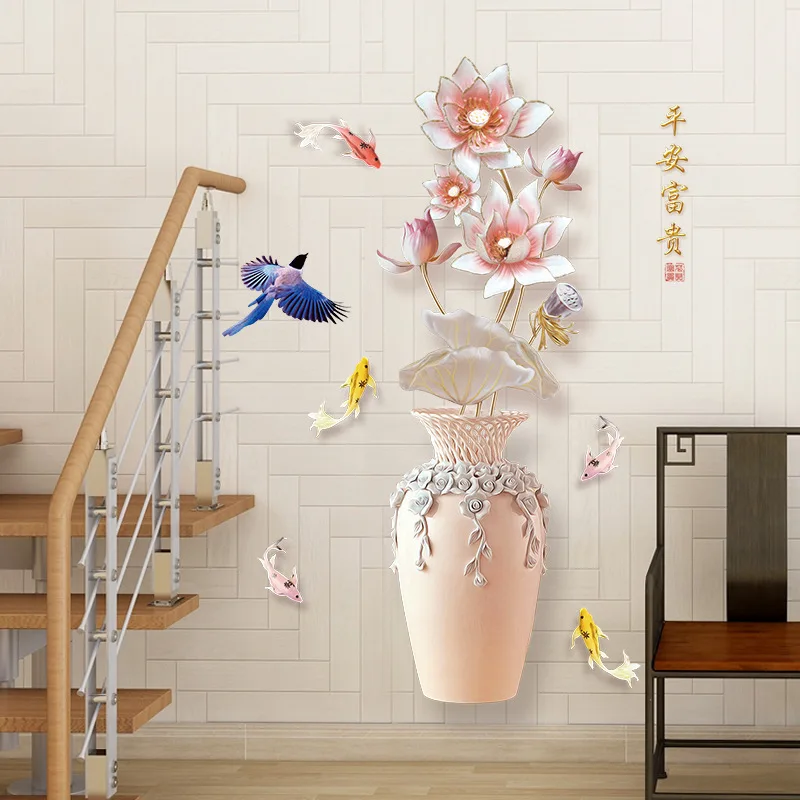 Exquisite Vase Wall Sticker Flower Cover Fridge Door Stickers Teenager Room Decor Aesthetic Wall Decoration 3D Wallpaper Art
Exquisite Vase Wall Sticker Flower Cover Fridge Door Stickers Teenager Room Decor Aesthetic Wall Decoration 3D Wallpaper Art