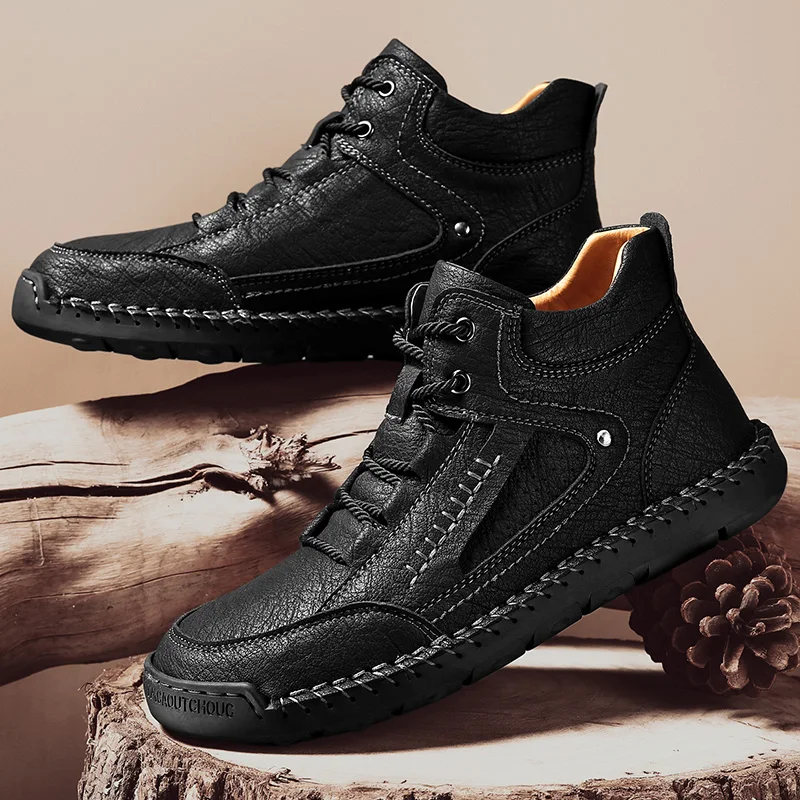 2021 Stylish Men's Leather Boots Casual Outdoor Street High-top Male Shoes Vintage Winter Warm Footwear Large Size 38-48
2021 Stylish Men's Leather Boots Casual Outdoor Street High-top Male Shoes Vintage Winter Warm Footwear Large Size 38-48