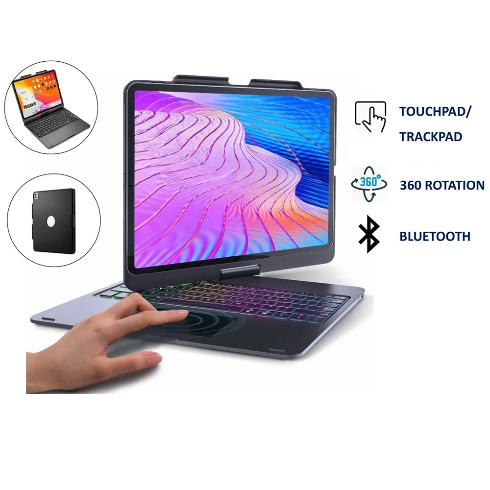 Best for For IPad Pro Keyboard With Trackpad Touchpad Multi Color backlit keyboard 12.9 inch 360 Rotation Bluetooth Keyboard
Best for For IPad Pro Keyboard With Trackpad Touchpad Multi Color backlit keyboard 12.9 inch 360 Rotation Bluetooth Keyboard