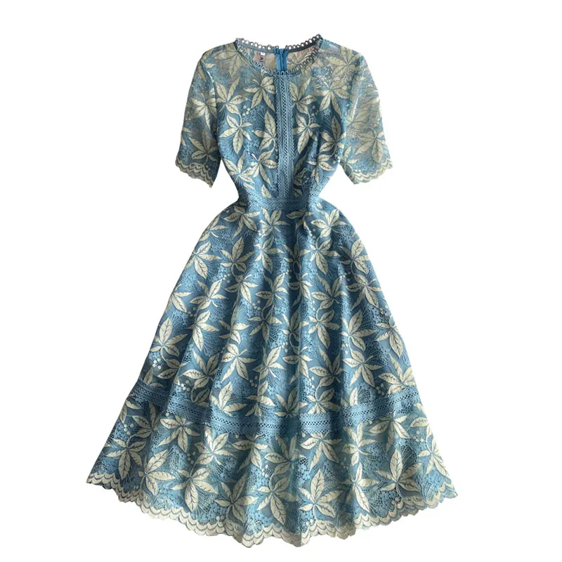 Guilantu Summer Offcie Lace Midi Dresses Elegnat Women Clothing Short Sleeve Floral Plus Size Slim Dress Evening Party Dress
Guilantu Summer Offcie Lace Midi Dresses Elegnat Women Clothing Short Sleeve Floral Plus Size Slim Dress Evening Party Dress