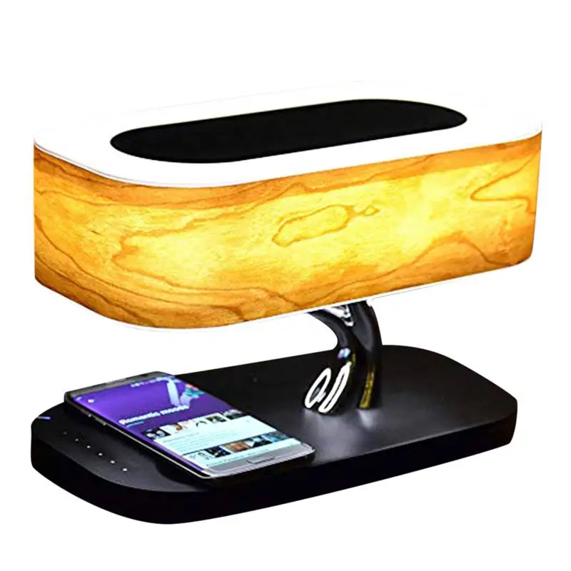 Bedside Lamp With Bluetooth Speaker And Wireless Charger Sleep Mode Stepless Dimming Touch Light Wireless Charging Desk Lamp
Bedside Lamp With Bluetooth Speaker And Wireless Charger Sleep Mode Stepless Dimming Touch Light Wireless Charging Desk Lamp